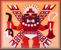 représentation stylisée de dieu idolatré Ai-apaec